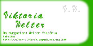 viktoria welter business card